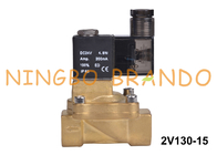 tipo válvula electromagnética de cobre amarillo el 1/2” 12VDC 24VDC 110VAC 220VAC de 2V130-15 Airtac