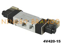 4V420-15 1/2 '' Válvula solenoide de aire neumática de 5/2 vías DC24V AC220V
