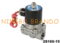 Válvula solenoide Electirc de acero inoxidable 2S160-15 para agua, aire y aceite