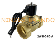 3&quot; válvula electromagnética de cobre amarillo impermeable 12V 24V 110V 220V de la fuente de agua IP68