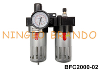 Unidad 1/4&quot; de FRL regulador del filtro de aire del NPT BFC2000 con el lubricador