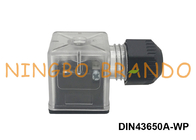 Conector 2P+E 3P+E de la bobina de la válvula electromagnética de la prenda impermeable IP67 de DIN43650A
