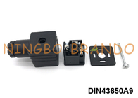DIN43650A PG9 2P+E Conector de bobina de válvula de solenoide IP65 CA CC Negro