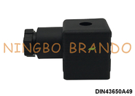 PG9 3P+E DIN43650A Conector de bobina de la válvula de solenoide AC DC IP65 Negro