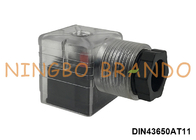 DIN43650A PG11 Conector de bobina de solenoide 2P+E con indicador LED IP65 CA CC