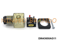 PG11 2P+E DIN43650A Conector de válvula de solenoide con luz LED IP65 CA CC
