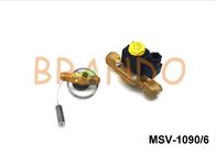 Estructura del diafragma de la válvula electromagnética G3/4 natural de cobre amarillo” SAE MSV-1090/6 del gas del color