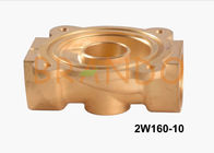 24V DC válvula electromagnética 2W160-10 del agua de cobre amarillo de 3/8 pulgada para el tratamiento de aguas
