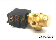 24V DC VX31/VX32/VX33 dirigen actuaron la válvula electromagnética neumática de 3 puertos para el aire/el agua