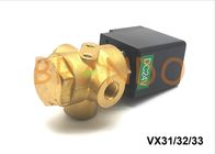 24V DC VX31/VX32/VX33 dirigen actuaron la válvula electromagnética neumática de 3 puertos para el aire/el agua
