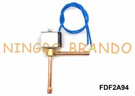 Tipo 2 manera normalmente cerrada AC220V de ángulo recto de la válvula electromagnética SANHUA de la refrigeración FDF2A94