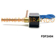 Tipo 2 manera normalmente cerrada AC220V de ángulo recto de la válvula electromagnética SANHUA de la refrigeración FDF2A94