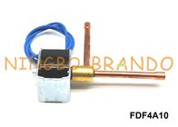Válvula electromagnética 1/4&quot; 6.35m m OD AC220V de la refrigeración del deshumidificador FDF4A10 normalmente cerrados