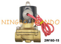 válvula electromagnética del agua de cobre amarillo 2W160-15 para el sistema de tratamiento de aguas DN15