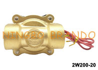 2/2 cuerpo de cobre amarillo G3/4&quot; de la manera válvula electromagnética cercana normal 2W200-20 del hilo