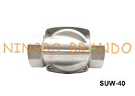 NBR tipo válvula de diafragma del solenoide 24V DC de SUW-40 2S400-40 Uni-D del NC acero inoxidable sello VITON 1 el 1/2”
