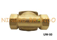 2&quot; tipo válvula electromagnética eléctrica de cobre amarillo AC110V normalmente cerrado DC24V de 2W500-50 UW-50 Uni-D del diafragma de NBR