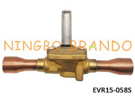 tipo EVR15 7/8&quot; de Danfoss de la válvula electromagnética de la refrigeración 032L1225 cuerpo de cobre amarillo de la soldadura de ODF para el aire acondicionado