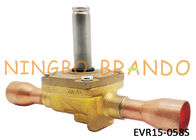 tipo EVR15 7/8&quot; de Danfoss de la válvula electromagnética de la refrigeración 032L1225 cuerpo de cobre amarillo de la soldadura de ODF para el aire acondicionado