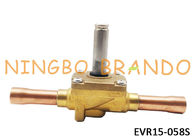 tipo EVR15 5/8&quot; de 032L1228 Danfoss solenoide Vave para el sistema de refrigeración y cuerpo de cobre amarillo del aire acondicionado sin la bobina