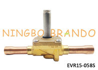 tipo EVR15 5/8&quot; de 032L1228 Danfoss solenoide Vave para el sistema de refrigeración y cuerpo de cobre amarillo del aire acondicionado sin la bobina