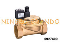 válvula de control de cobre amarillo normalmente cerrada de flujo del solenoide 1&quot; 0927400 para el compresor de aire