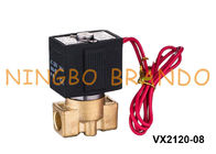 Tipo válvula electromagnética de cobre amarillo de SMC para el aceite 3/8&quot; VX2120-10 el 1/2” VX2120-15 220VAC 24VDC