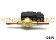 Castel Type 1/4&quot; válvula electromagnética de cobre amarillo 1028/2 1028/2A6 de la soldadura del ODS