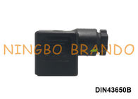 Forma B DIN43650B del estruendo 43650 del conector de la bobina de la válvula electromagnética de AC/DC