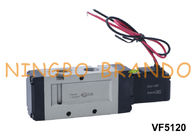 Tipo manera neumática 24VDC 220VAC de VF5120 SMC de la válvula electromagnética 5/2 del aire