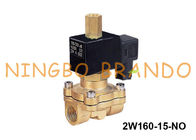 Manera 2 de 2W160-15-NO el 1/2” NINGUNA válvula electromagnética de cobre amarillo 24VDC 220VAC del agua