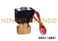 Tipo de AB31 AB41 CKD - válvula electromagnética de cobre amarillo 1/8&quot; 1/4&quot; 3/8&quot; el 1/2 del NC de 2 maneras”