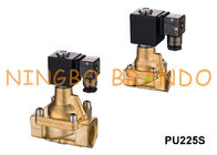 El tipo serie del chacó de PU225S cuece la válvula al vapor electromagnética de cobre amarillo 3/8&quot; el 1/2” 3/4&quot; 1&quot;