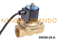1&quot; válvula electromagnética de cobre amarillo 24V normalmente cerrado 220V del agua de la prenda impermeable IP68