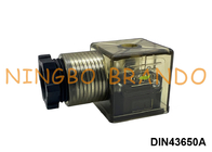 Conector de la bobina de la válvula electromagnética de DIN43650A con el tipo A del estruendo 43650 del LED