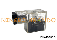 Conector de la bobina del solenoide de DIN43650B IP65 MPM con la forma B del estruendo 43650 del LED