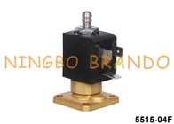 5515 3 la manera NC plateó la válvula electromagnética de cobre amarillo para el fabricante de café del café express