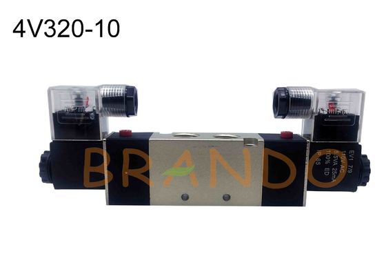 4V320-10 BSP 3/8'' Inch 5 Way Automatic Solenoid Valve AC220V Pneumatic Parts