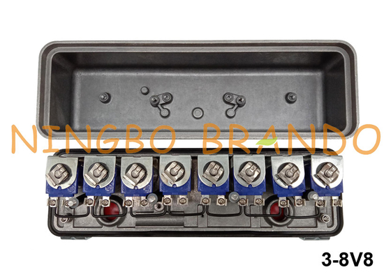 tipo piloto Valve Enclosure 12VDC 24VDC 110VAC 220VAC de 3-8V8 Goyen del solenoide
