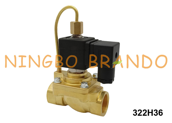 alta presión abierta 24VDC 220VAC de 322H36 Parker Type Solenoid Valve Normally