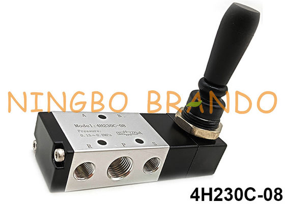4H230C-08 Tipo Airtac Válvula de palanca manual de control de aire 5 vías 3 posiciones