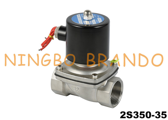 2S350-35 1-1/4&quot; NC Válvula solenoide de acero inoxidable AC220V DC24V