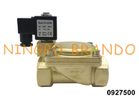 0927500 1 válvula electromagnética de cobre amarillo del NC de 1/4&quot; 2 maneras para el gas agua-aire 24V 110V 220V