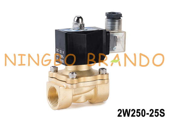 2W250-25 1'' 2 Dirección Normalmente Cerrada de la válvula de solenoide de agua de latón 24V 220V
