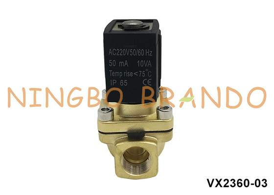 VX2360-03 3/8' SMC Tipo de Solenoide de latón para agua 220V 110V 24V