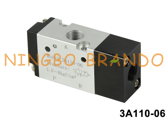 3A110-06 1/8&quot; de válvula neumática piloto de aire 3 vías 2 posición