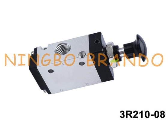 3R210-08 válvula de control de aire neumática manual de empuje y tracción de 3/2 vías