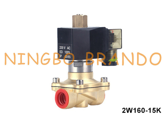 1/2' Normalmente abierta válvula de solenoide de latón para agua aire gas líquido 24VDC 220VAC
