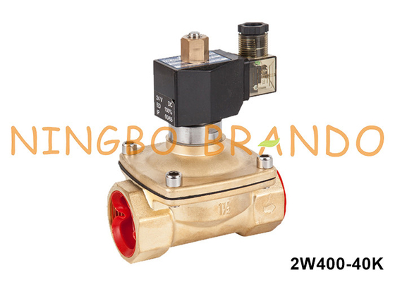 1.5''2 vías normalmente abiertas de latón válvula de solenoide de agua AC220V AC110V DC24V DC12V