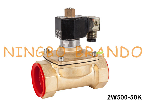 2'' 2 Way Normalmente abierto de latón válvula de solenoide de agua 220VAC 110VAC 24VDC 12VDC